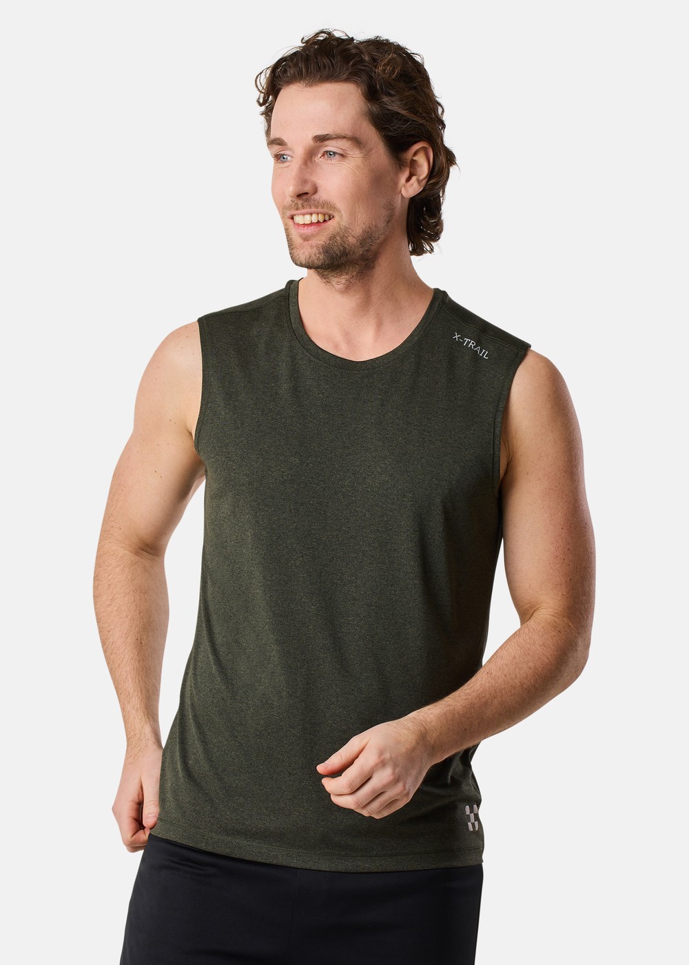 Training Singlet Ii, Dk. Olive Melange, 3xl,  Träningslinnen Training Singlet Ii, Dk. Olive Melange, 3xl,  Träningslinnen