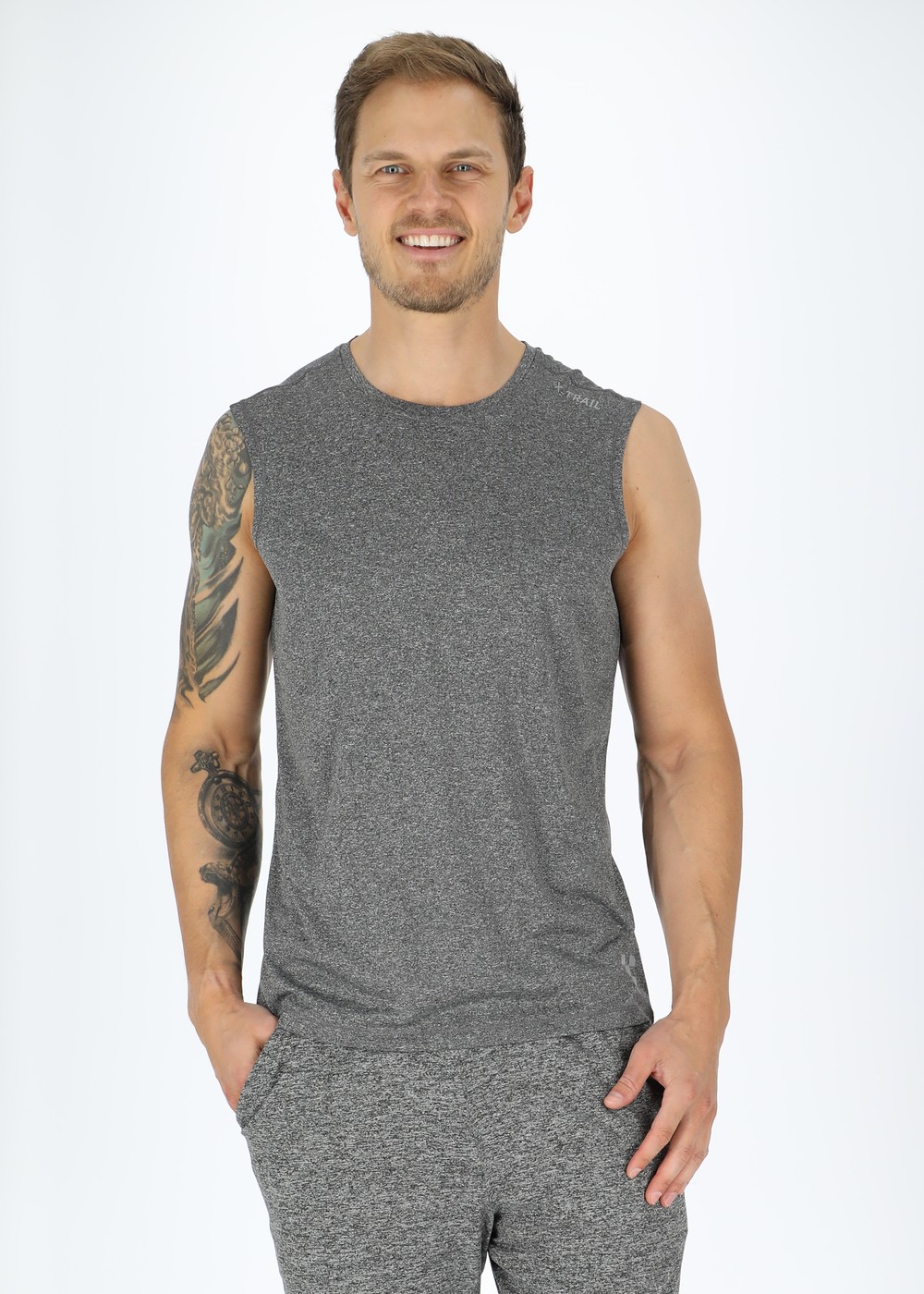 Training Singlet Ii, Charcoal Melange, S,  Träningslinnen