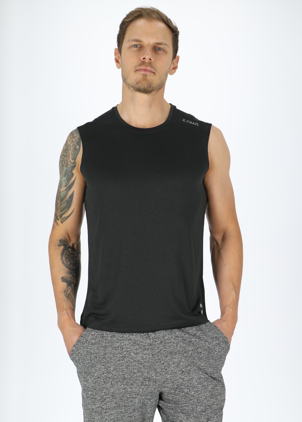 Training Singlet Ii, Black Melange, Xs,  Träningslinnen