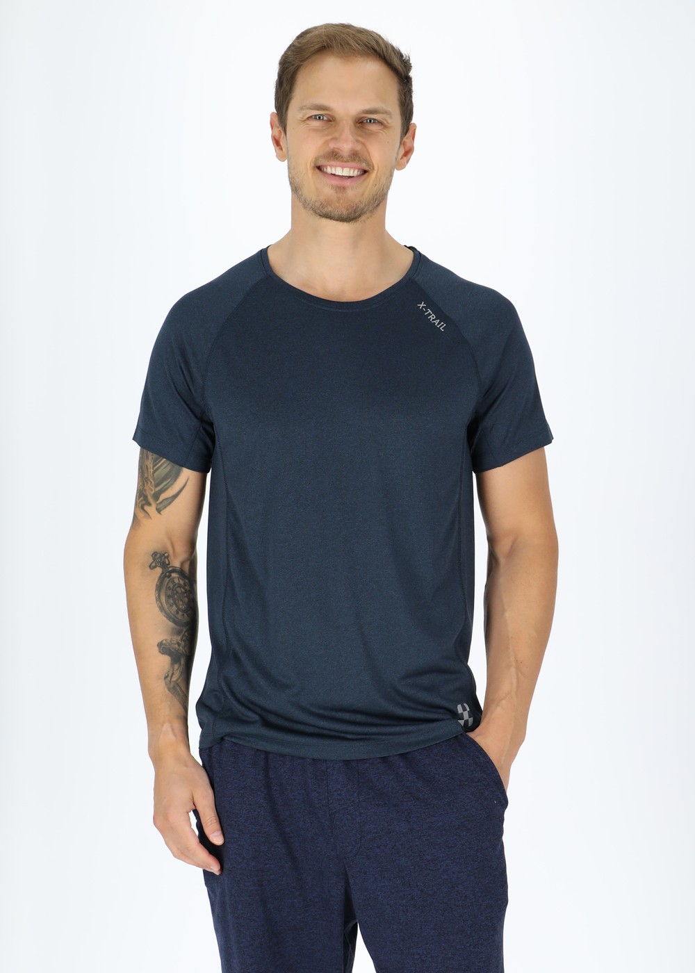 Training Tee Ii, Dk. Navy Melange, 3xl,  Löpar T-Shirts