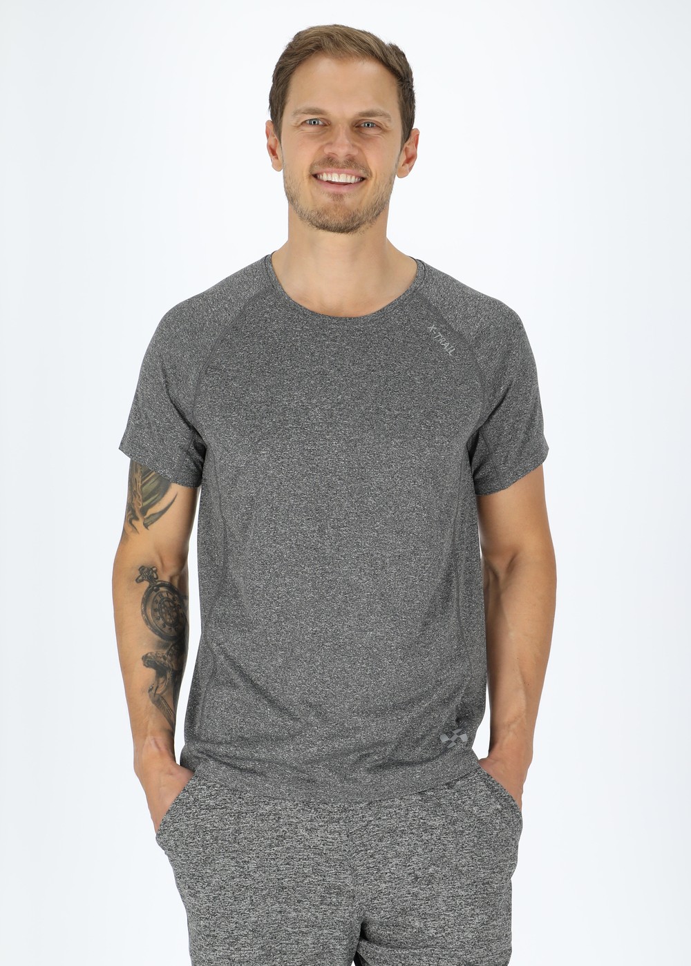 Training Tee Ii, Charcoal Melange, 5xl,  Löpar T-Shirts Training Tee Ii, Charcoal Melange, 5xl,  Löpar T-Shirts