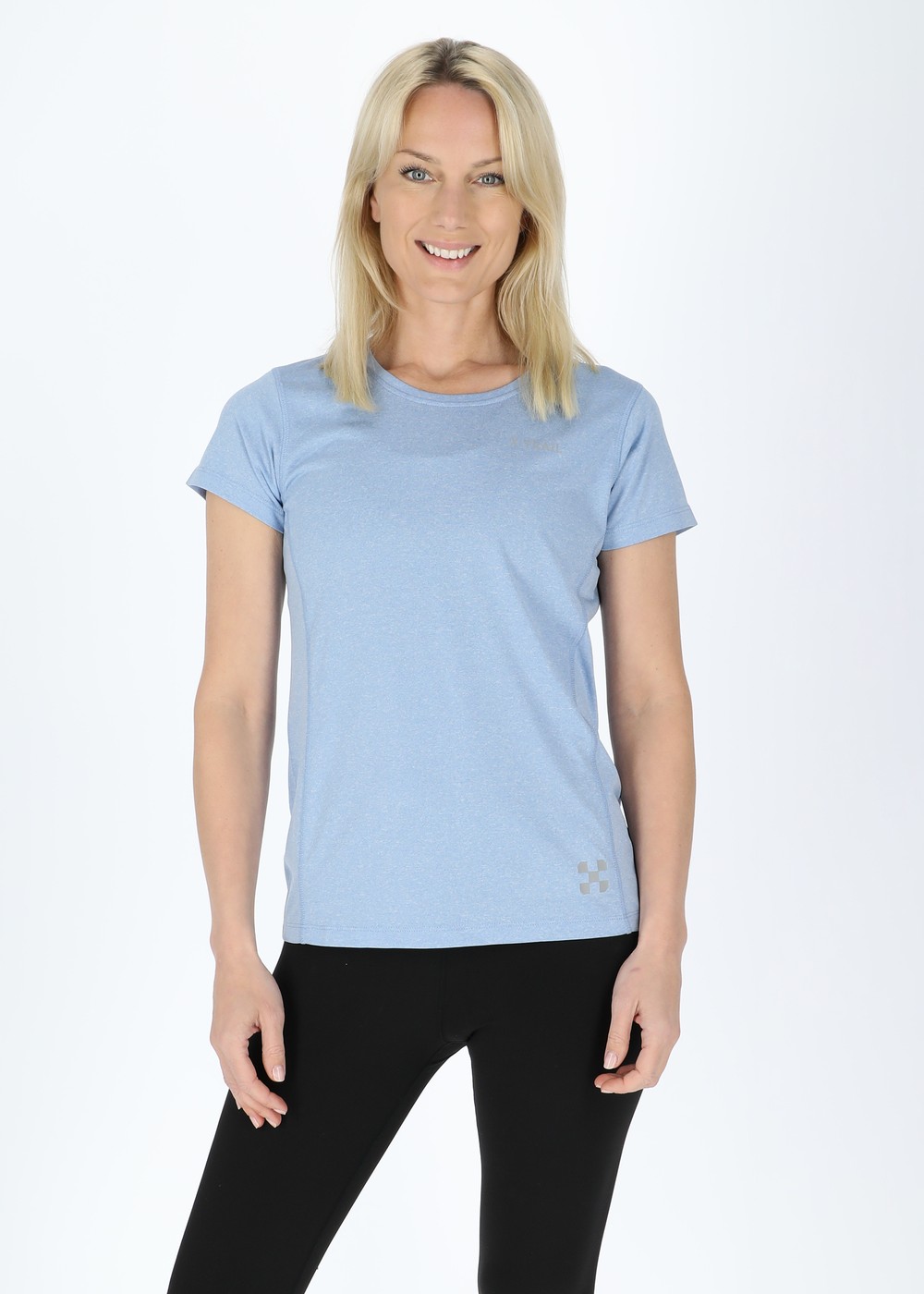 Training Tee Ii W, Lt. Blue Melange, 36,  Tränings-T-Shirts Training Tee Ii W, Lt. Blue Melange, 36,  Tränings-T-Shirts