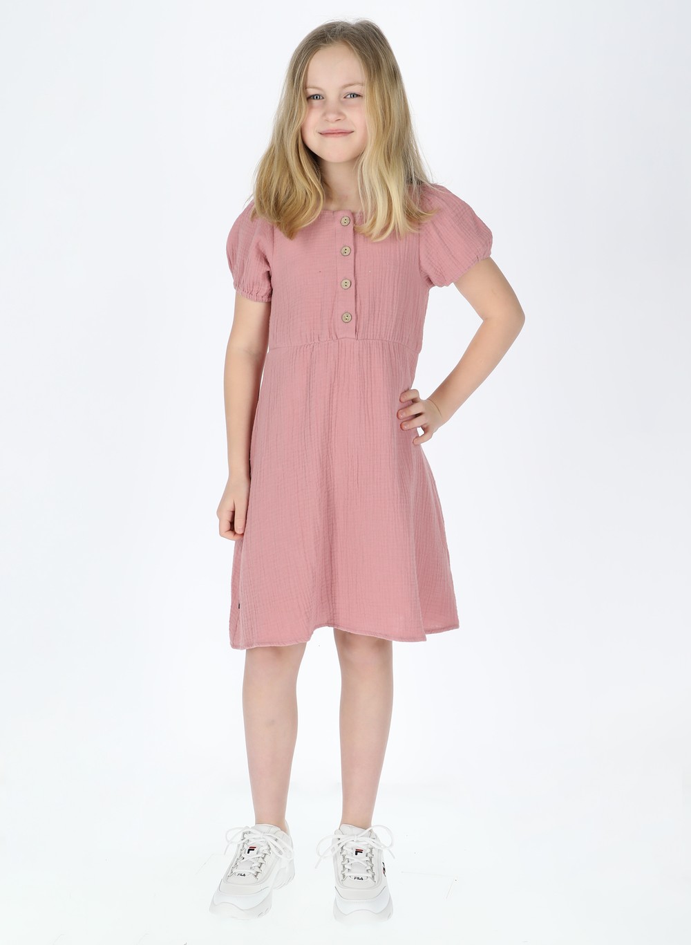 Maxime Dress Jr, Dusty Rose, 140,  Klänningar Maxime Dress Jr, Dusty Rose, 140,  Klänningar