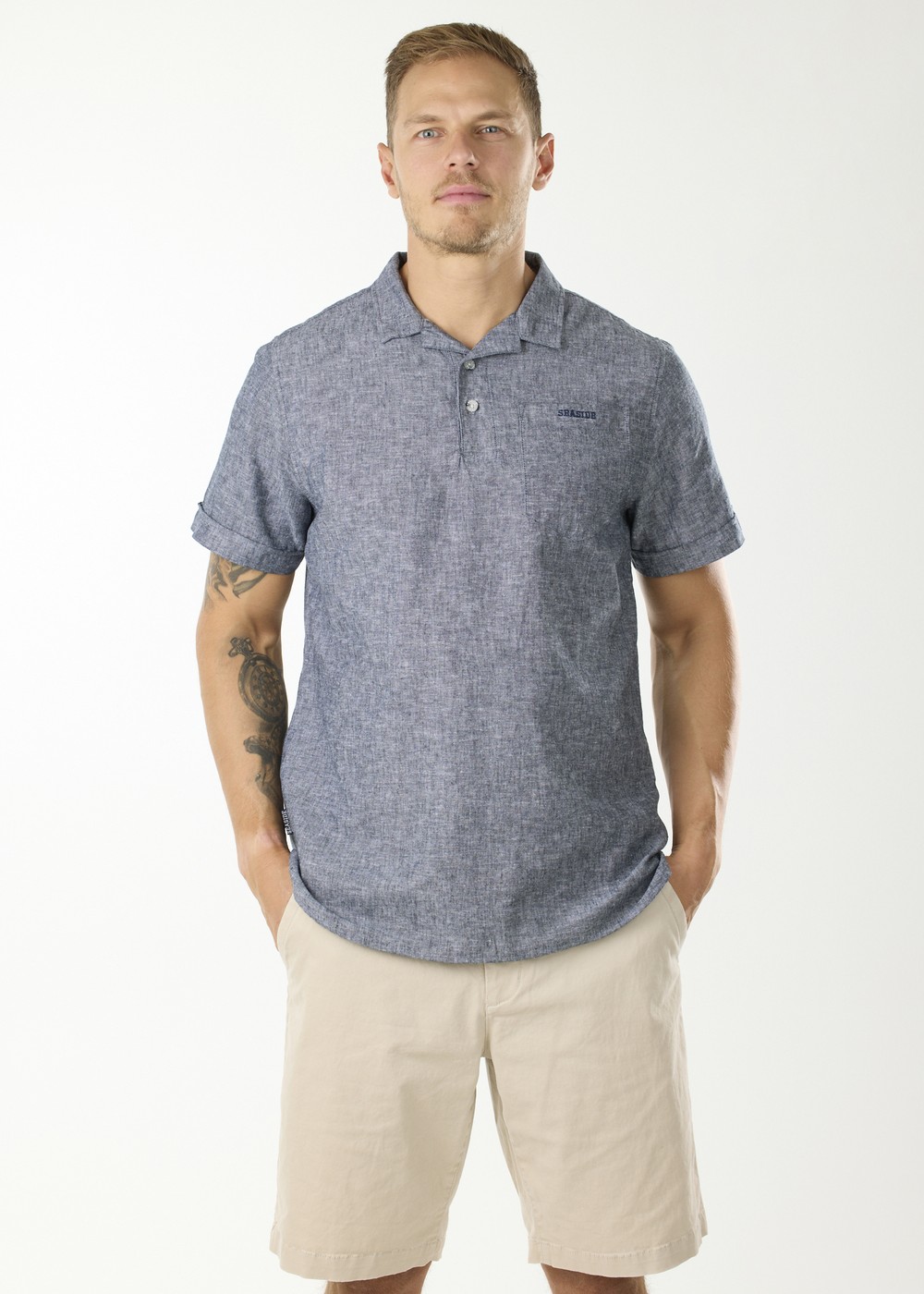 Sailor Linen Piké, Navy, M,  Piketröjor