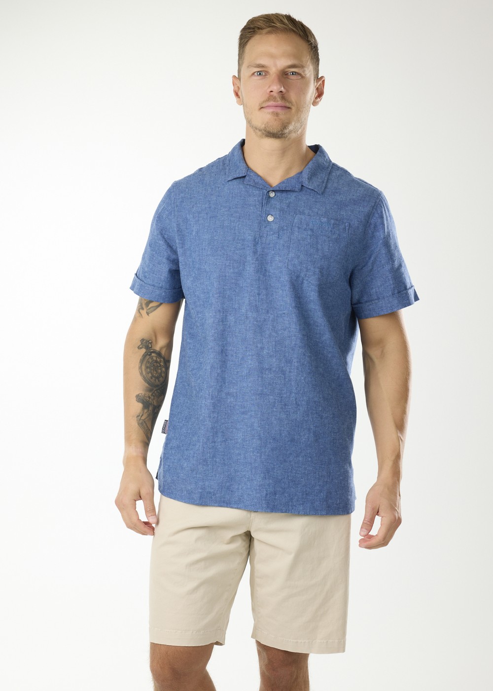 Sailor Linen Piké, Denim Blue, S,  Piketröjor