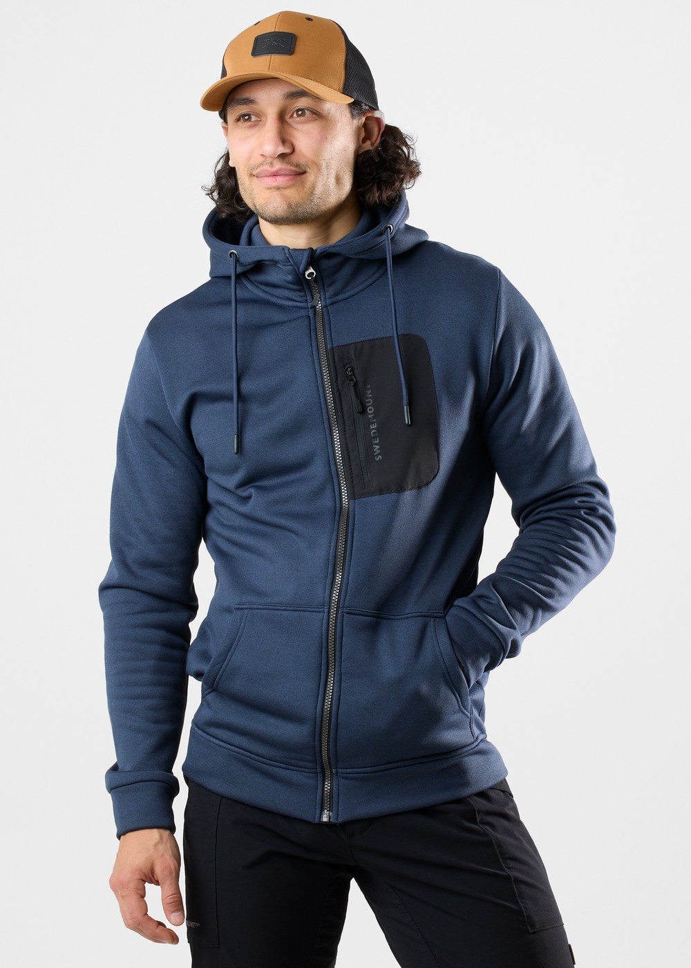 Trondheim Stretch Full Zip Hood, Dk. Navy Melange, S,  Hoodies Trondheim Stretch Full Zip Hood, Dk. Navy Melange, S,  Hoodies