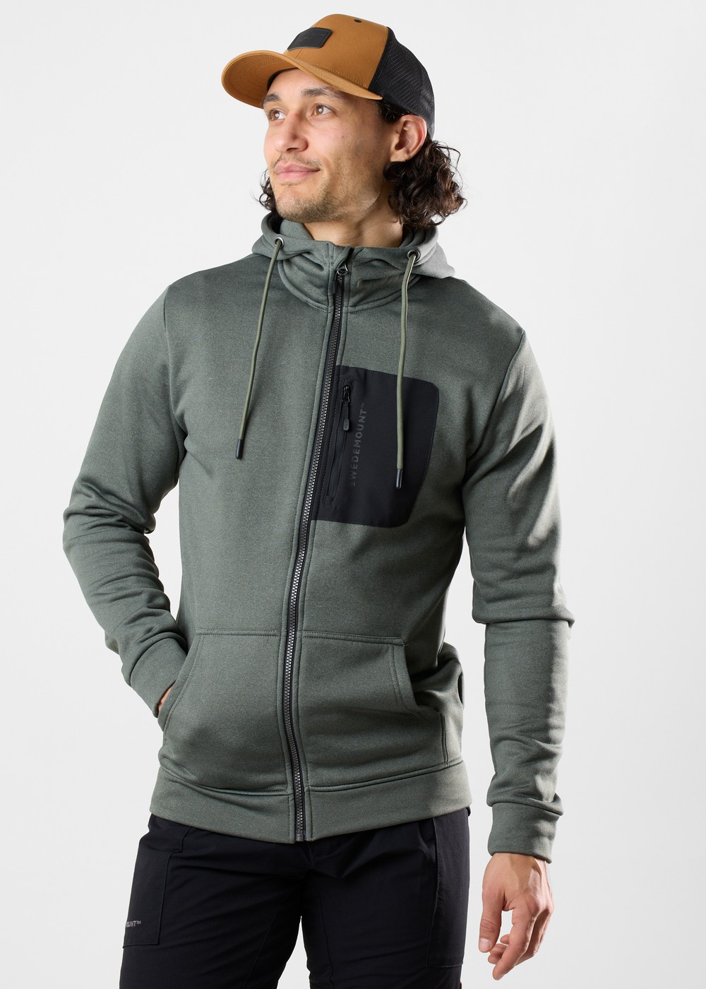 Trondheim Stretch Full Zip Hood, Olive Melange, 4xl,  Hoodies Trondheim Stretch Full Zip Hood, Olive Melange, 4xl,  Hoodies
