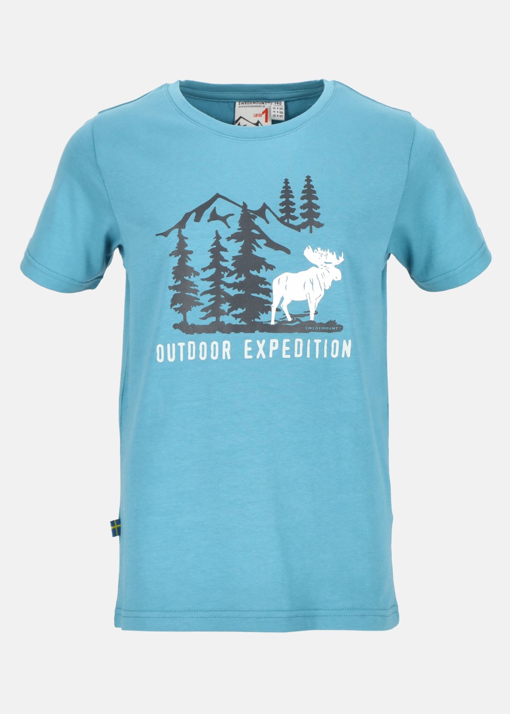 Forest Tee Jr, River Blue Elk, 160,  T-Shirts Forest Tee Jr, River Blue Elk, 160,  T-Shirts