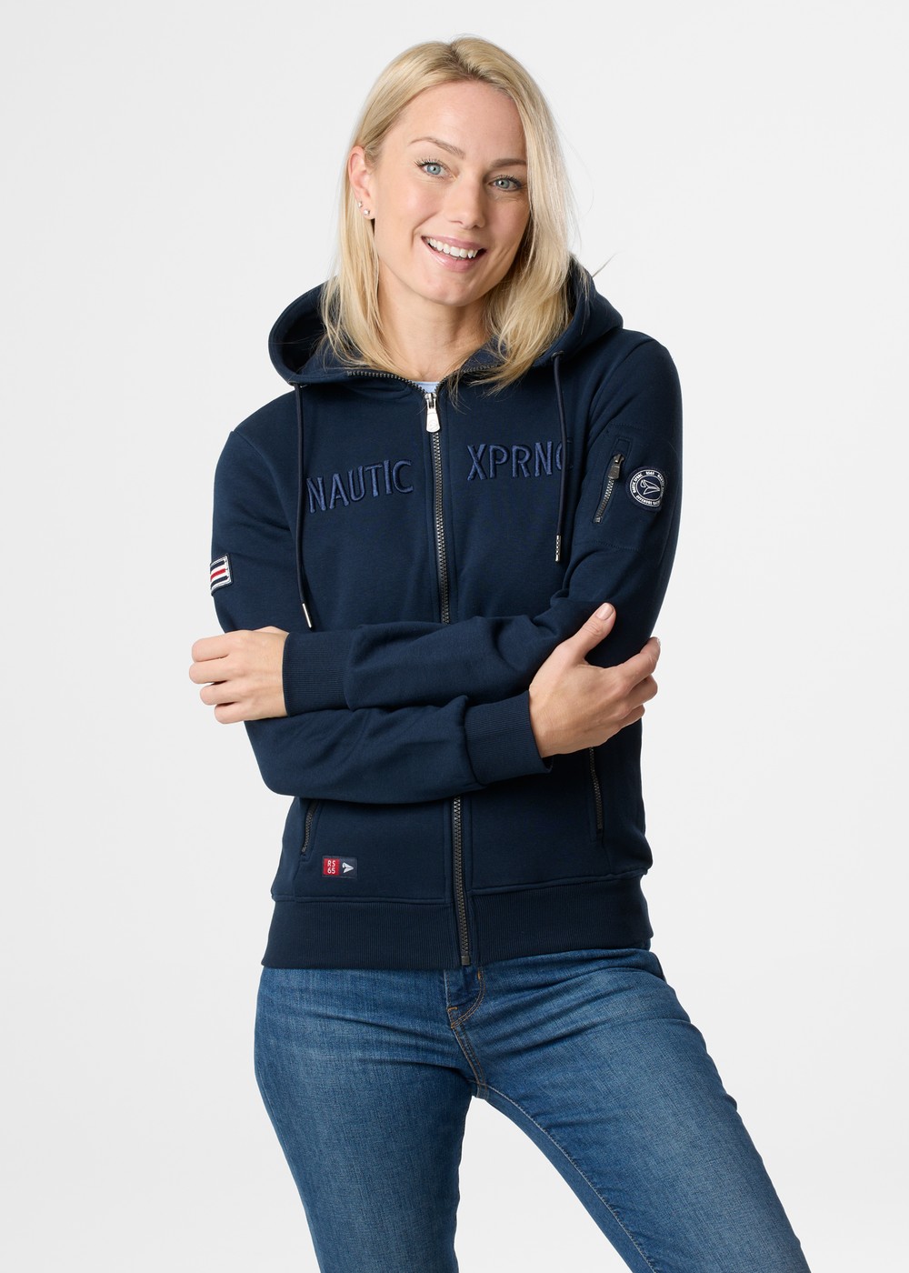 Marstrand Zip Hood W, Dk. Navy, 46,  Hoodies | Pikétröjor//Mode//Funktionspikéer | Padelspecialisterna