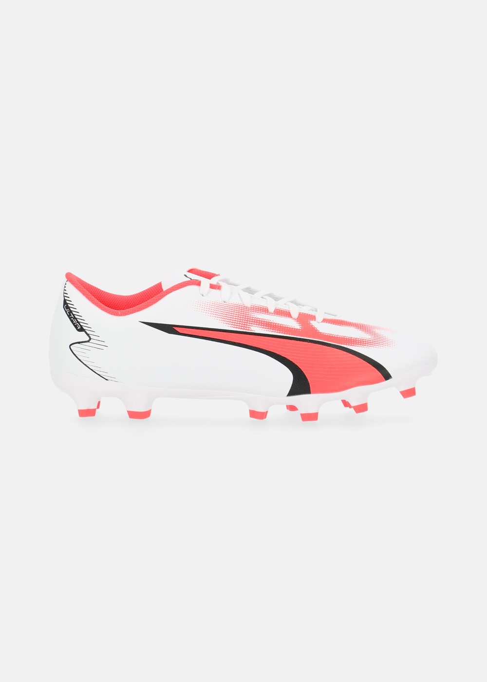 Ultra Play Fg/Ag, Puma White-Puma Black-Fire Orc, 44