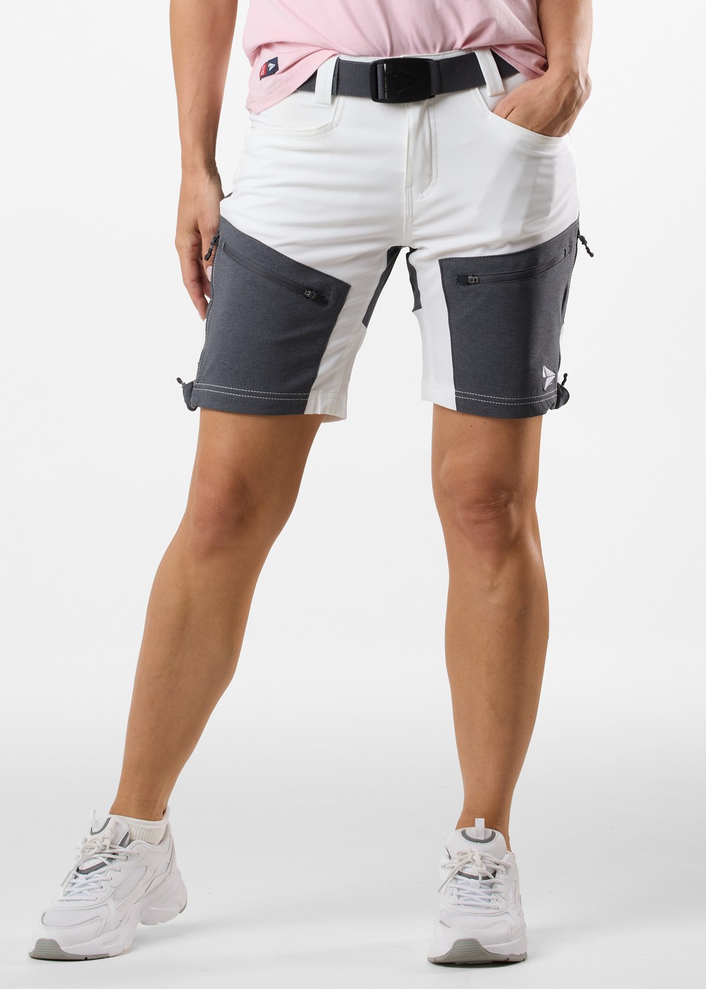 Sail Shorts W, White/Charcoal Melange, 44,  Shorts Och Kjolar Sail Shorts W, White/Charcoal Melange, 44,  Shorts Och Kjolar