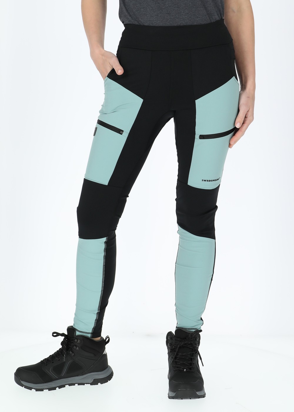 Trondheim Trekking Tights W Seaweed Green/Black 36  Byxor