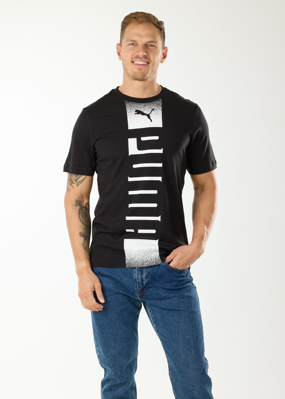Ess Rebel Tee, Puma Black, S,  T-Shirts