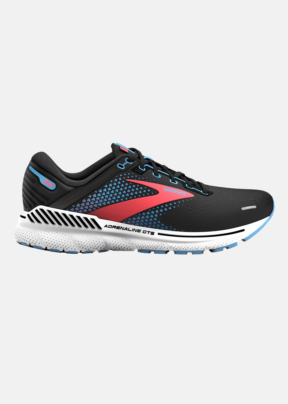 Adrenaline Gts 22, 031 Black/Lake Blue/Coral, 39 | Skor//Herr//Walkingskor | Padelspecialisterna