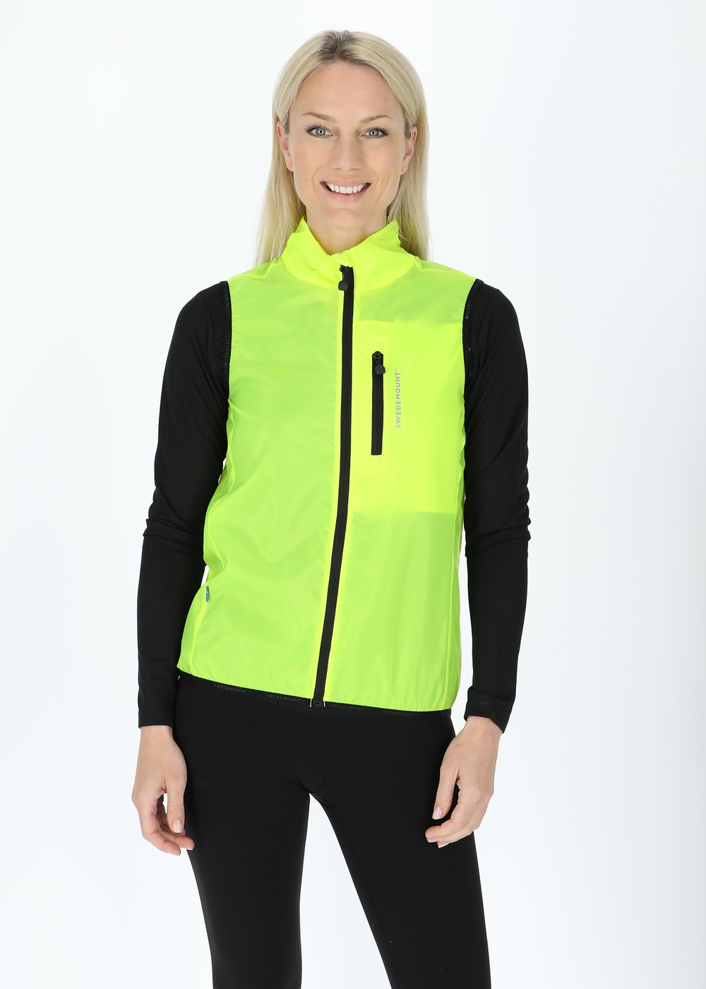 Packable Wind Vest W, Neon, 42,  Västar