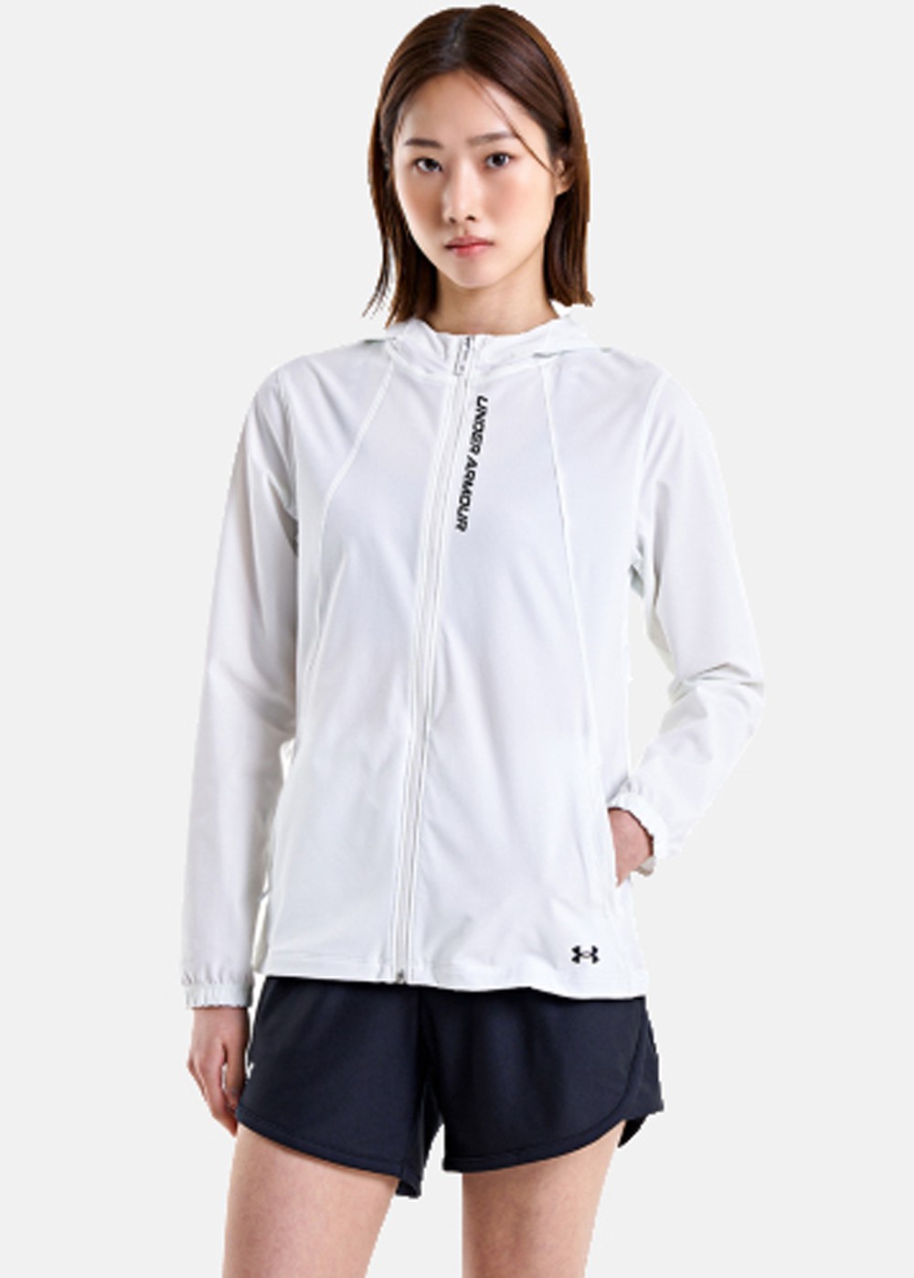 Ua Outrun The Storm Jkt, White, Xl,  Löparkläder