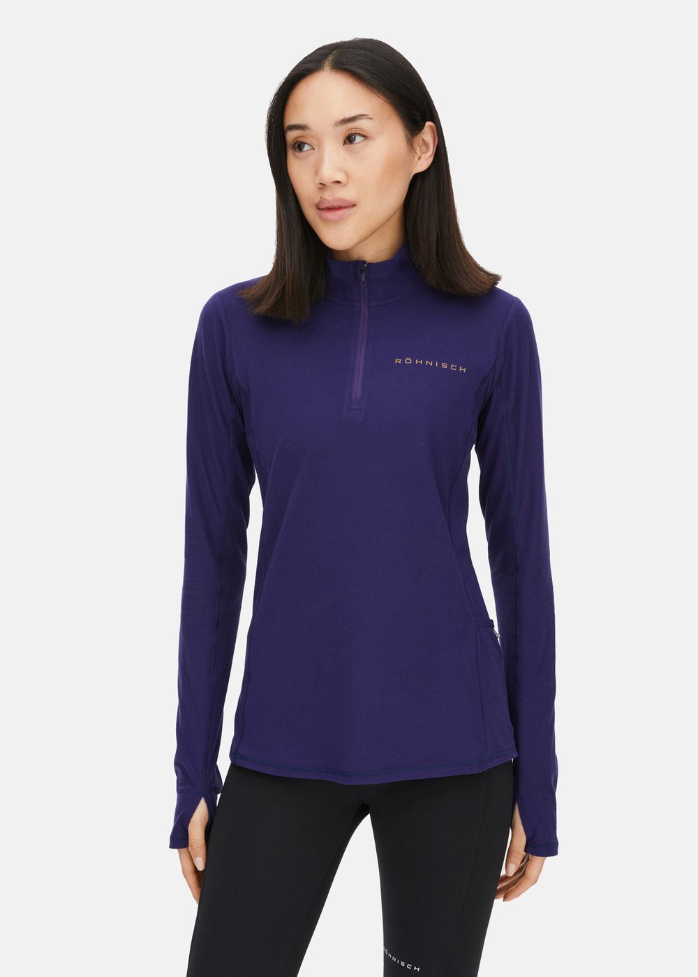 Light Thermo Half Zip, Blackcurrant, Xs,  Sweatshirts