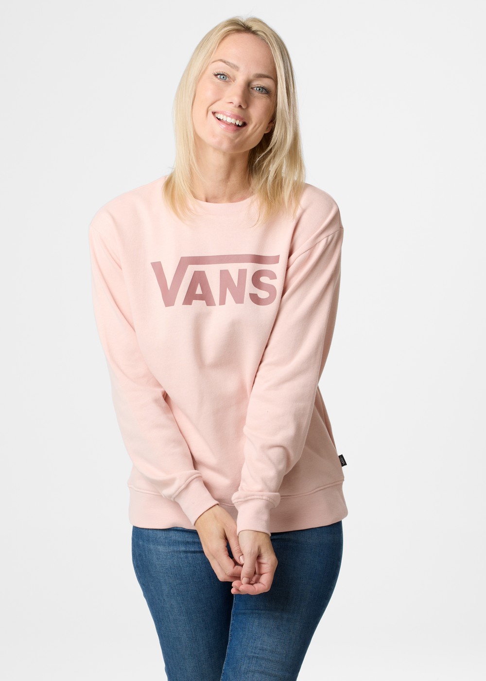 Drop V Logo Bff Crew-B, Sepia Rose, Xs,  Sweatshirts