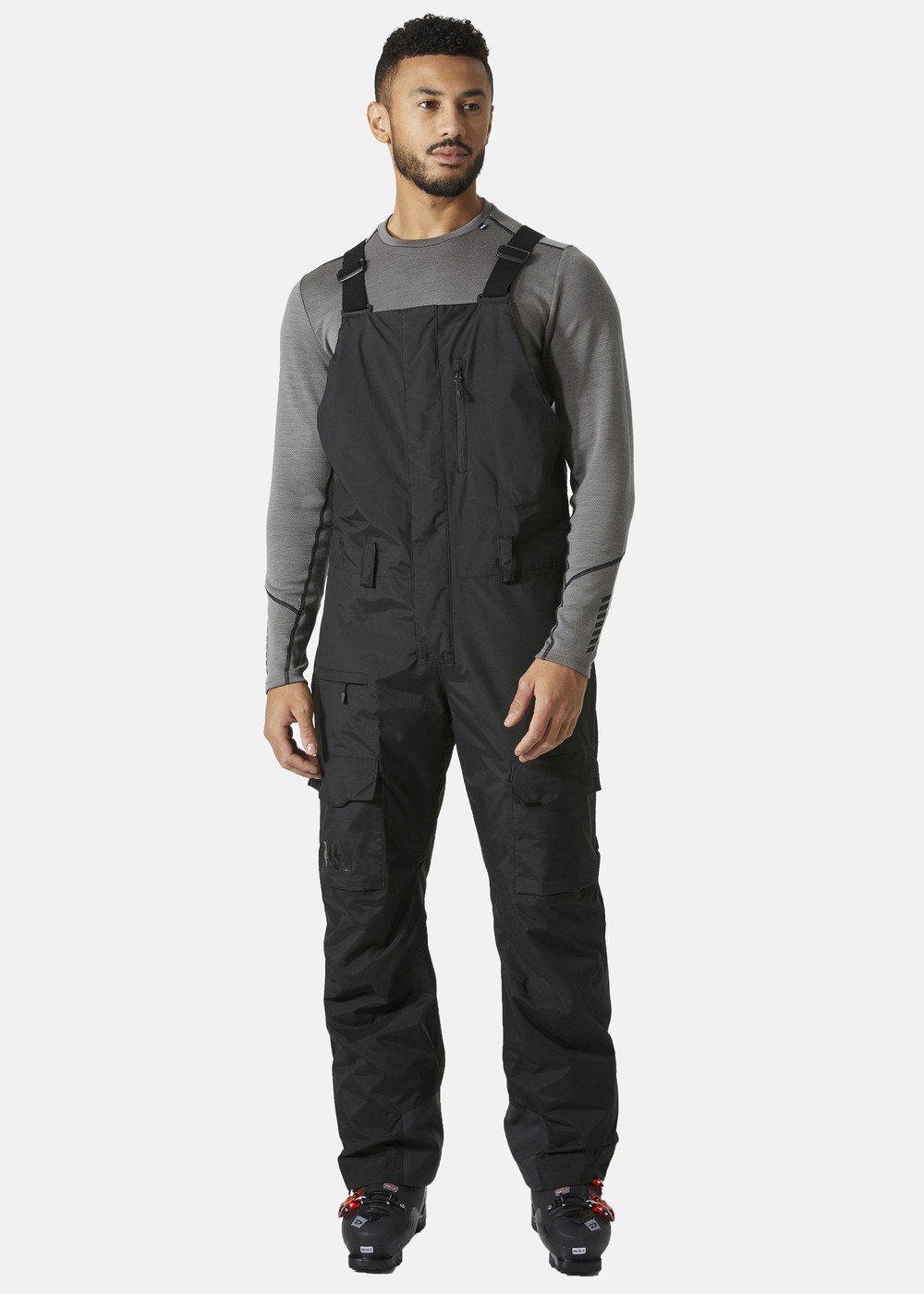 Sogn Bib Cargo Pant, 990 Black, S,  Skidbyxor