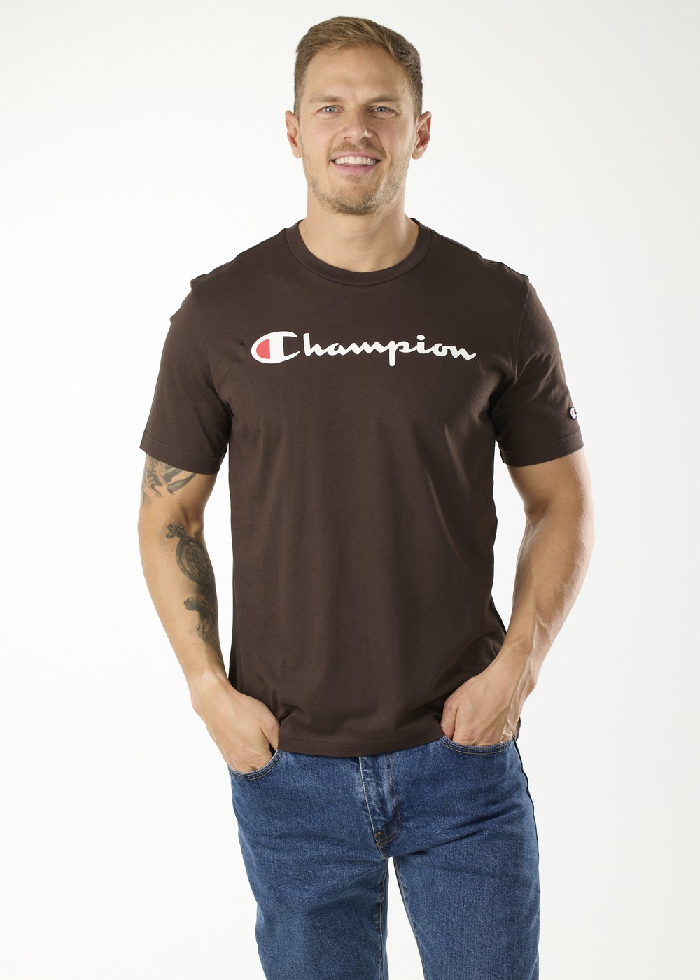 Crewneck T-Shirt, Java, S,  T-Shirts