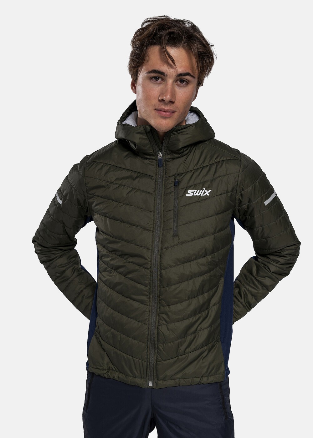 Dynamic Insulated Jacket M, Dark Olive/ Dark Navy, S,  Längdskidkläder