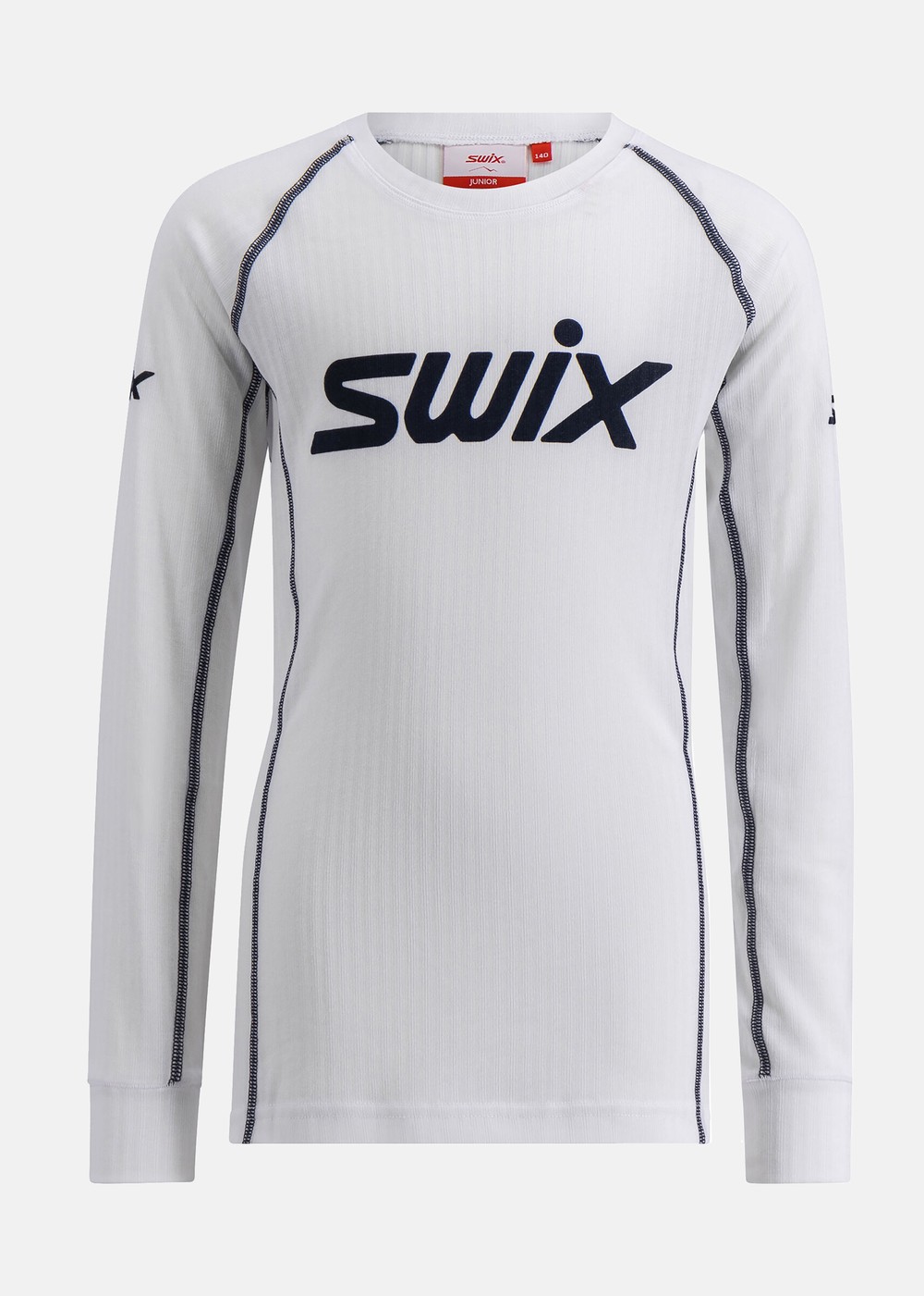 Racex Classic Long Sleeve Jr, Bright White/ Dark Navy, 116,  Funktionsunderställ