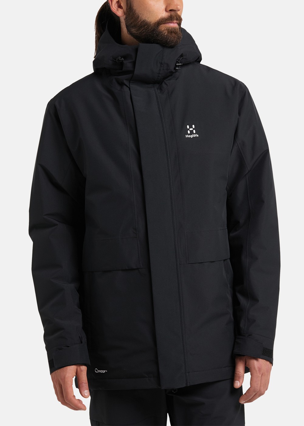 Salix Proof Mimic Parka Men, True Black, Xl,  Vårjackor Salix Proof Mimic Parka Men, True Black, Xl,  Vårjackor