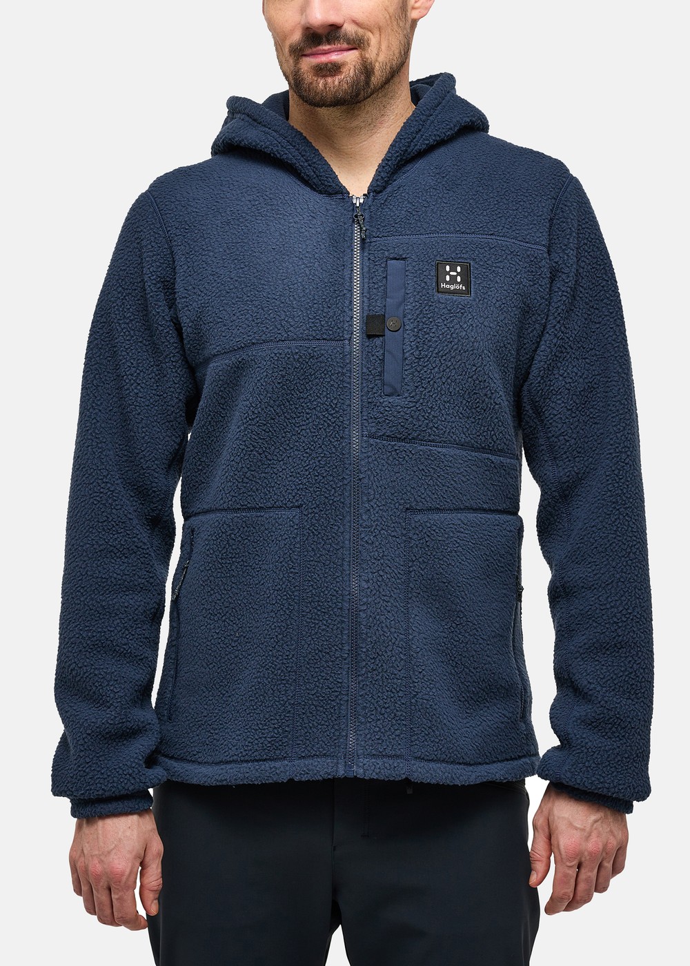 Malung Pile Hood Men, Tarn Blue, Xl,  Fleecetröjor