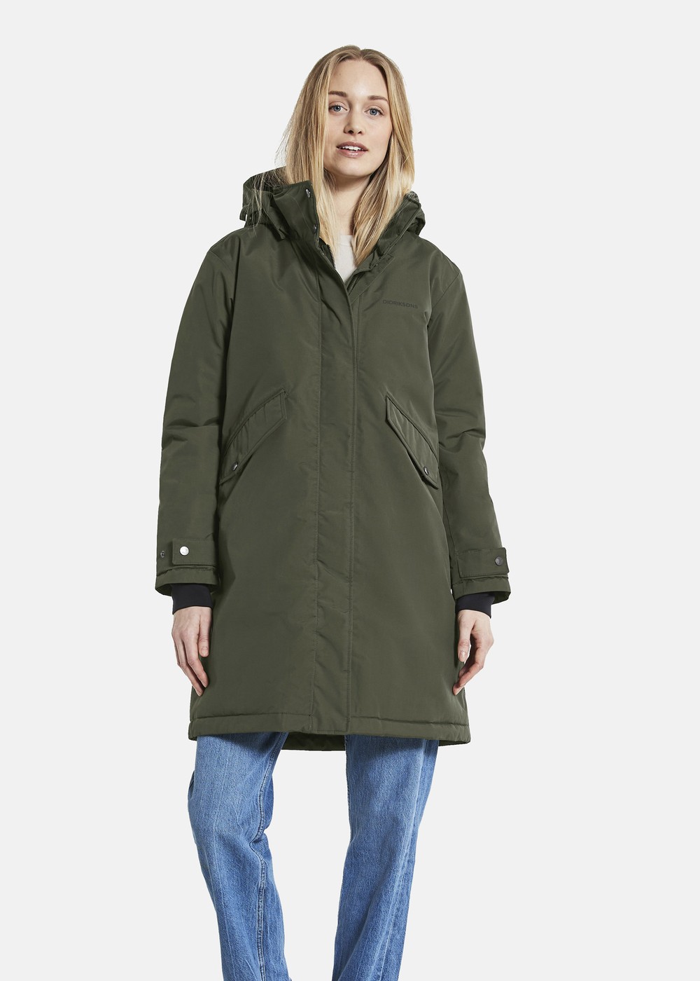 Josefine Wns Parka Deep Green 38  Vårjackor