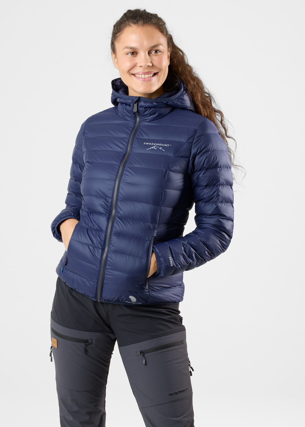 Himalaya Hood Down Jacket W, Navy, 46,  Vårjackor