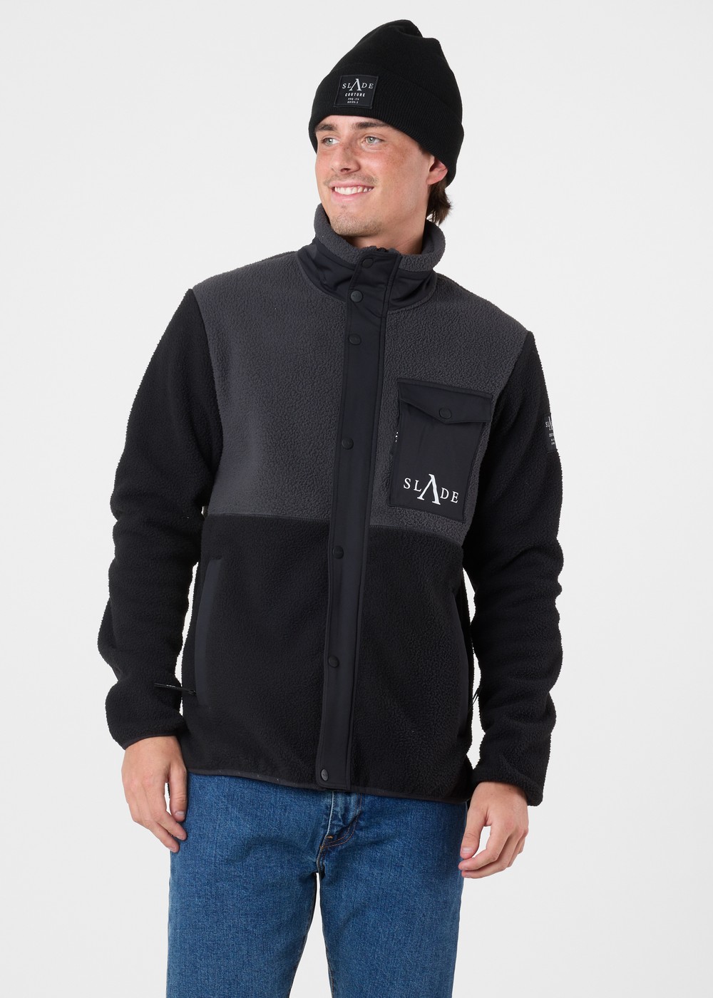 Colorado Pile Jacket, Charcoal/Black, Xl,  Fleecetröjor