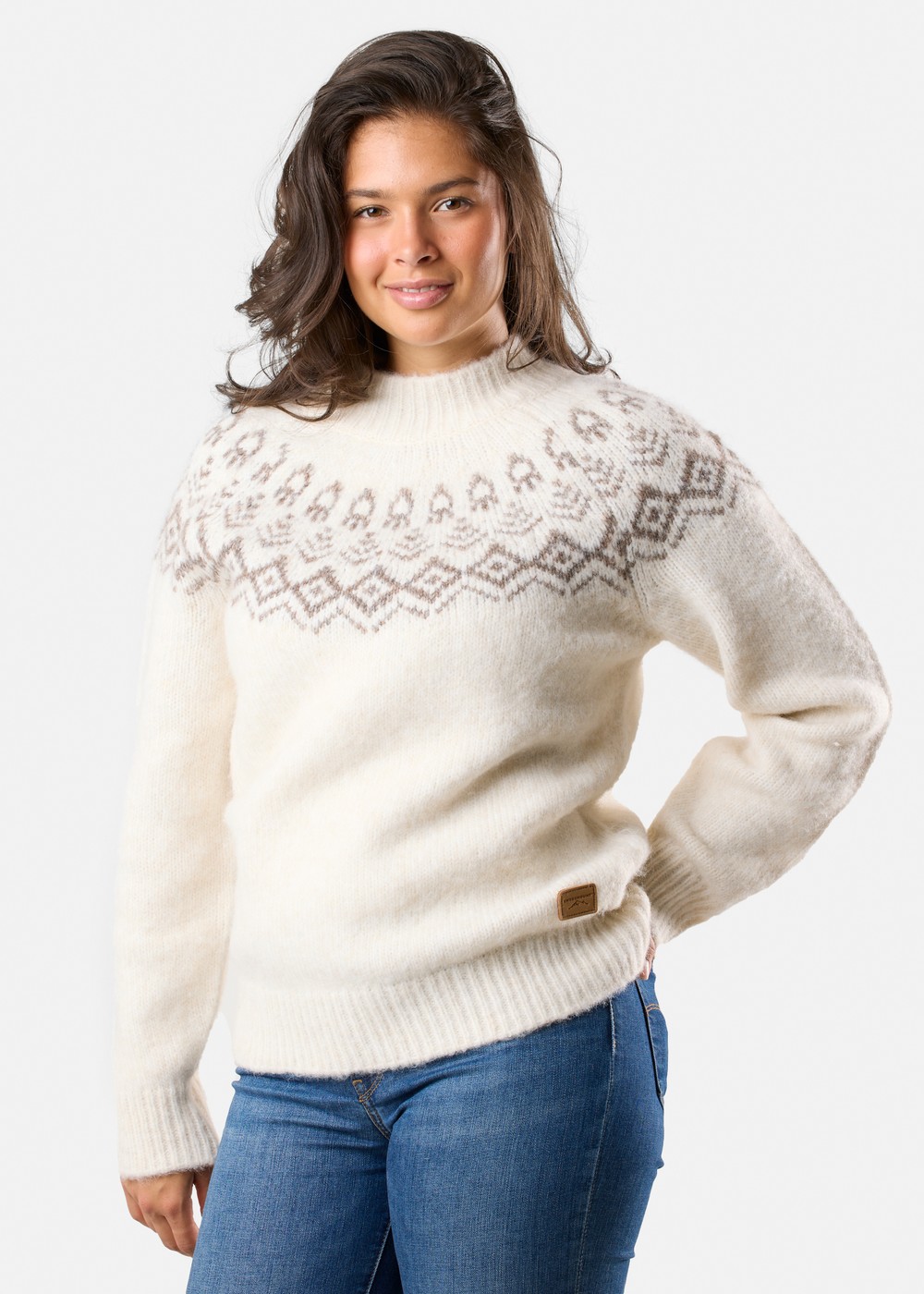 Lofoten Wool Knit W, Snow White, 42,  Tröjor