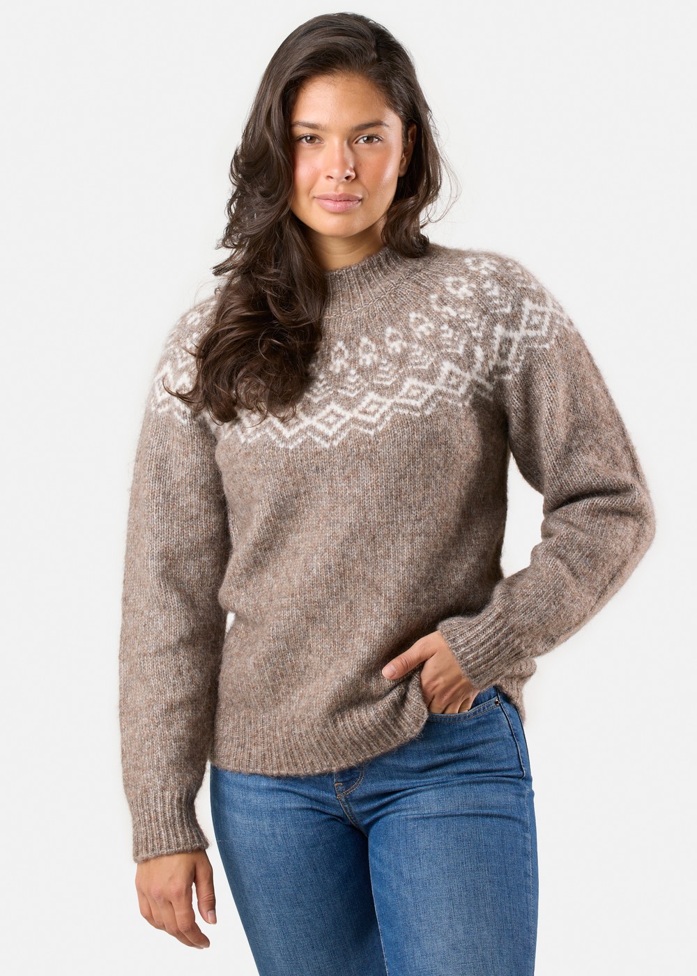 Lofoten Wool Knit W, Beige Melange, 42,  Tröjor Lofoten Wool Knit W, Beige Melange, 42,  Tröjor