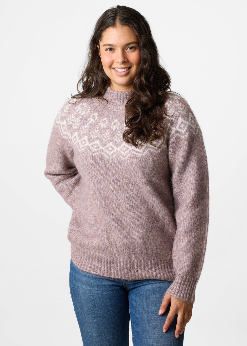 Lofoten Wool Knit W, Pale Mauve Melange, 44,  Tröjor Lofoten Wool Knit W, Pale Mauve Melange, 44,  Tröjor