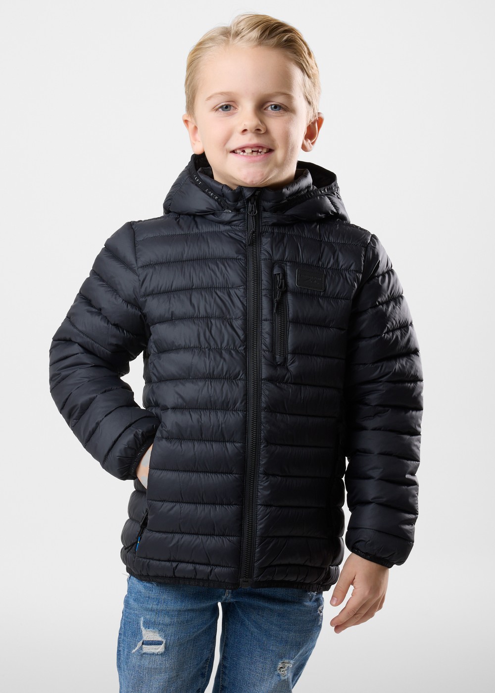 Lofoten Hood Jacket Jr, Black, 150,  Jackor