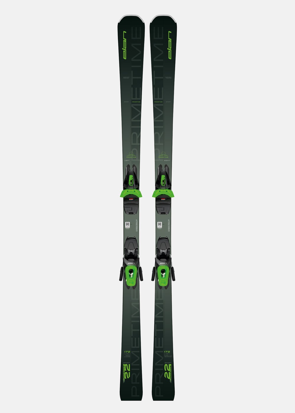 Ski Primetime 22 Inkl Bindning Power Shift El10 Gw, Green/Black, 179,  Skidor