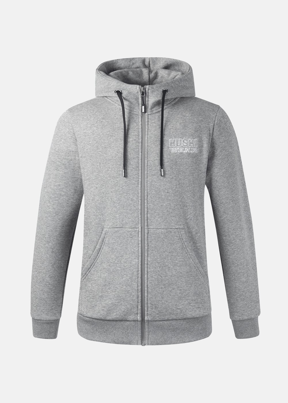 Hw Zip Hoody, Grey Melange, L,  Hoodies