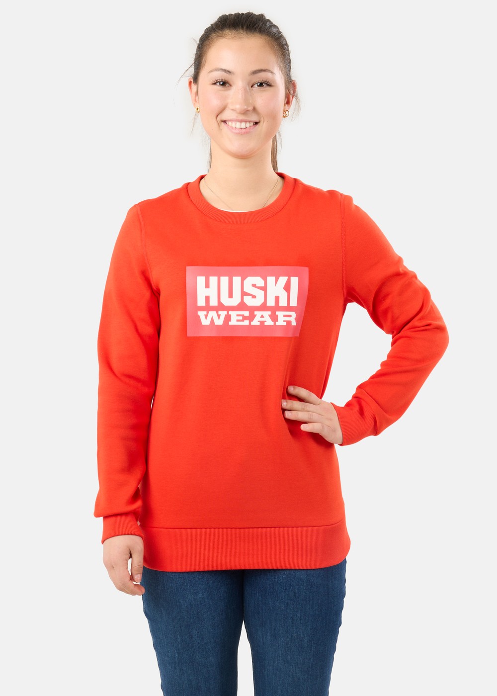 W Logo Crew, Huski Red, S,  Sweatshirts W Logo Crew, Huski Red, S,  Sweatshirts