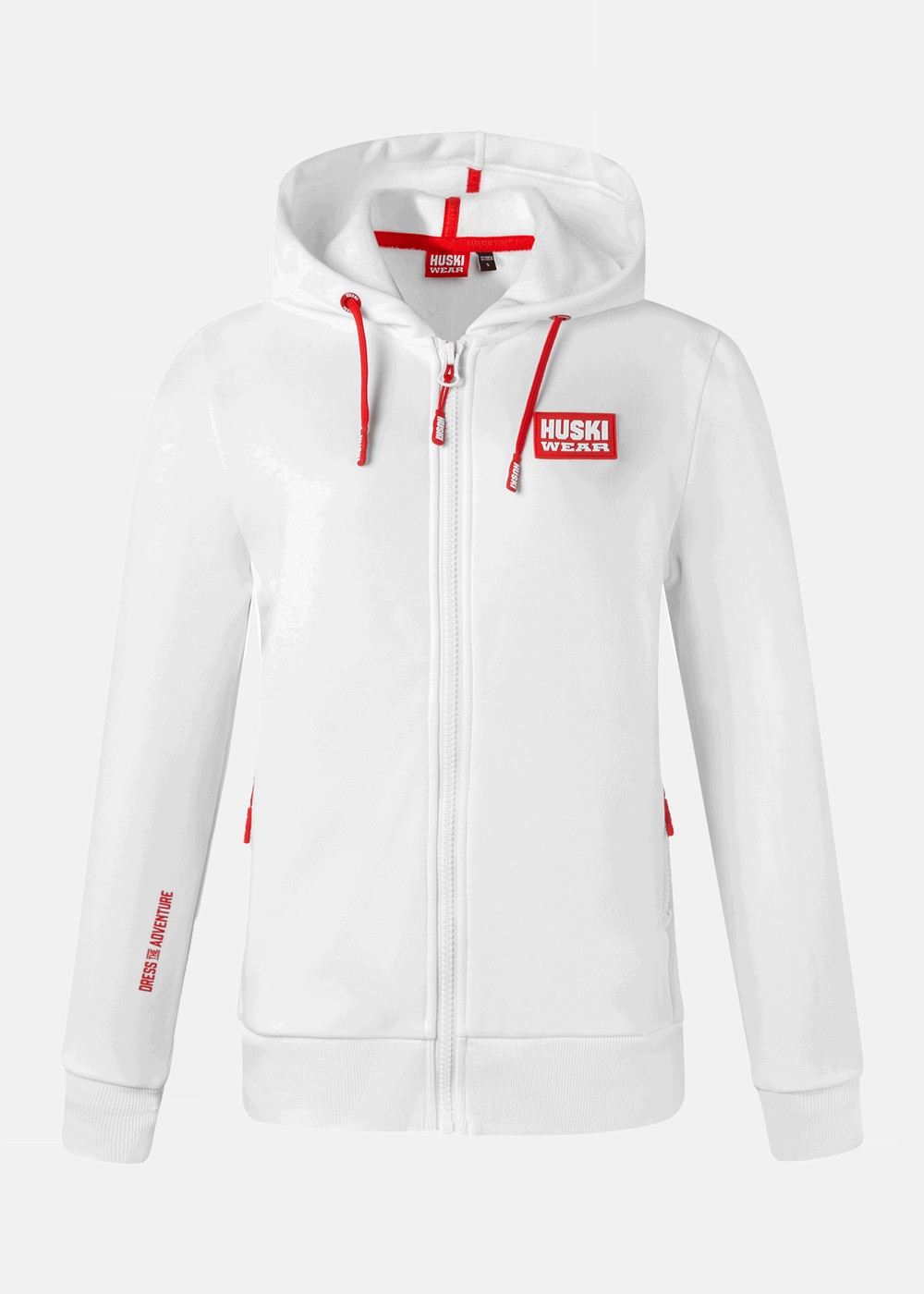 W Logo Zip Hoody, Huski Snow White, Xs,  Hoodies