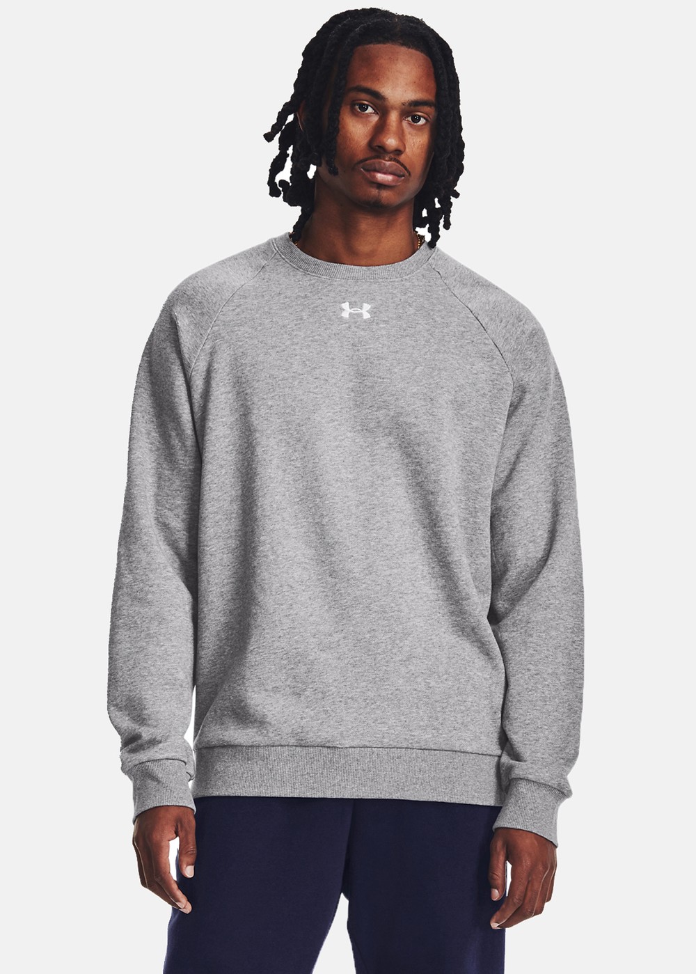 Ua Rival Fleece Crew, Gray, S,  Sweatshirts Ua Rival Fleece Crew, Gray, S,  Sweatshirts