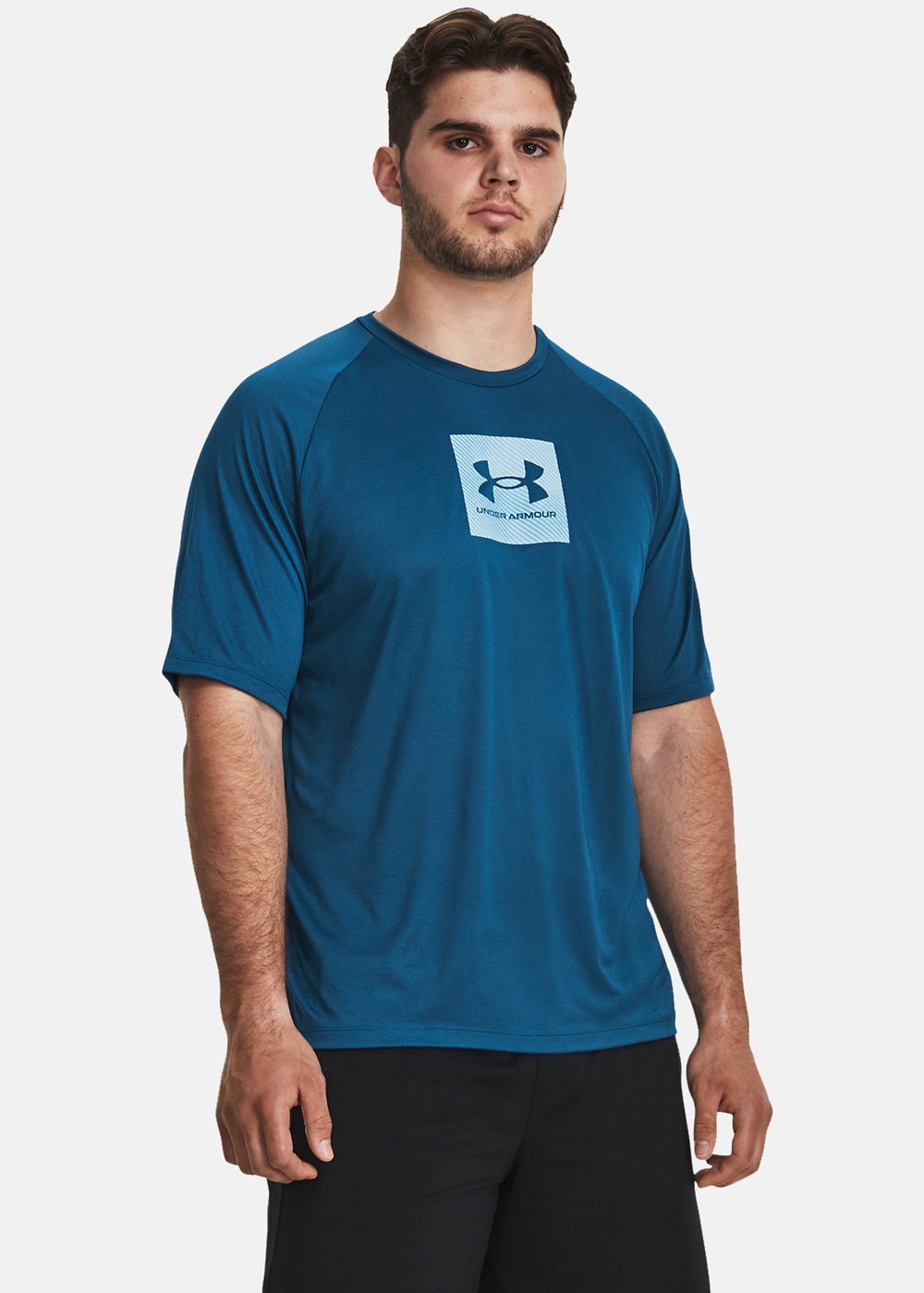 Ua Tech Prt Fill Ss, Blue, M,  Löparkläder