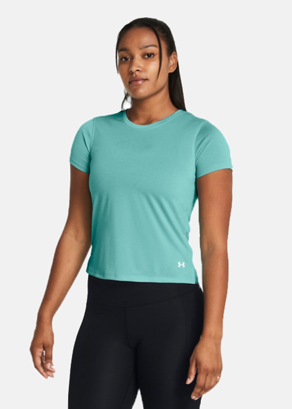 Ua Launch Shortsleeve, Green, Xl,  Löparkläder