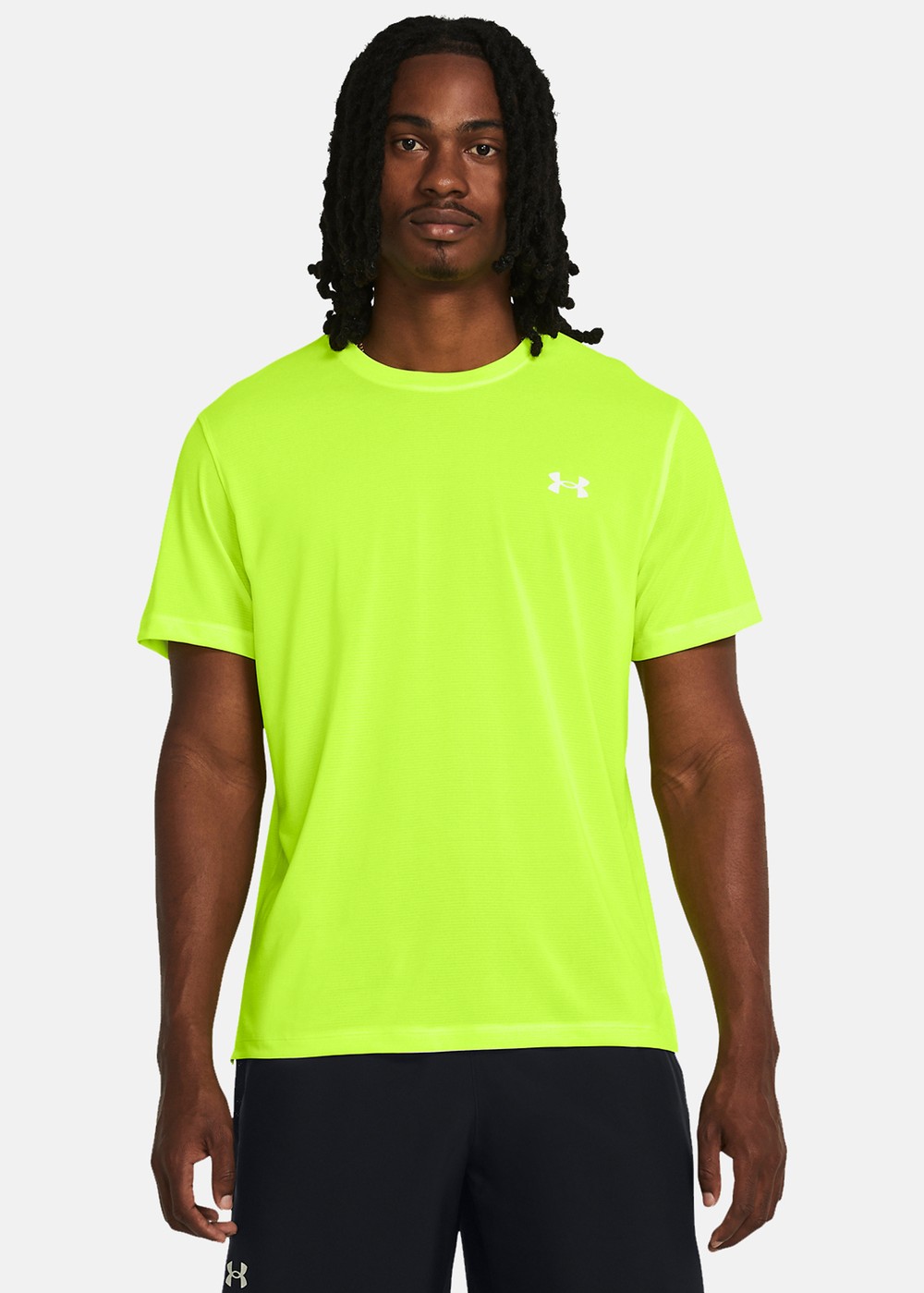 Ua Launch Shortsleeve, Green, Xl,  Löpar T-Shirts