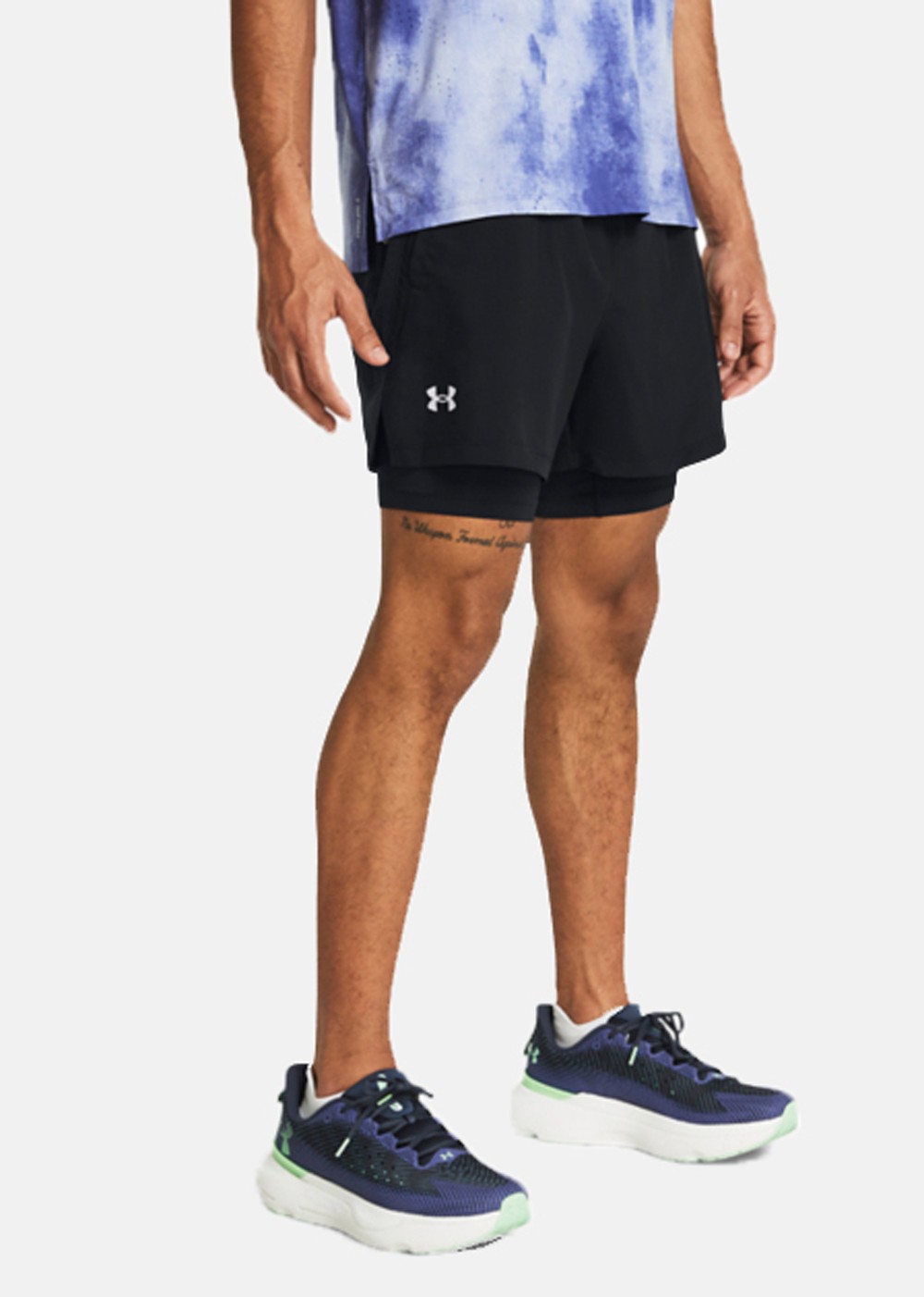 Ua Launch 5” 2-In-1 Shorts Black S  Löparkläder