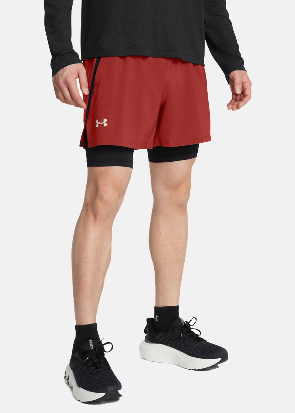 Ua Launch 5'' 2-In-1 Shorts, Earthen Orange, Xl,  Löparkläder