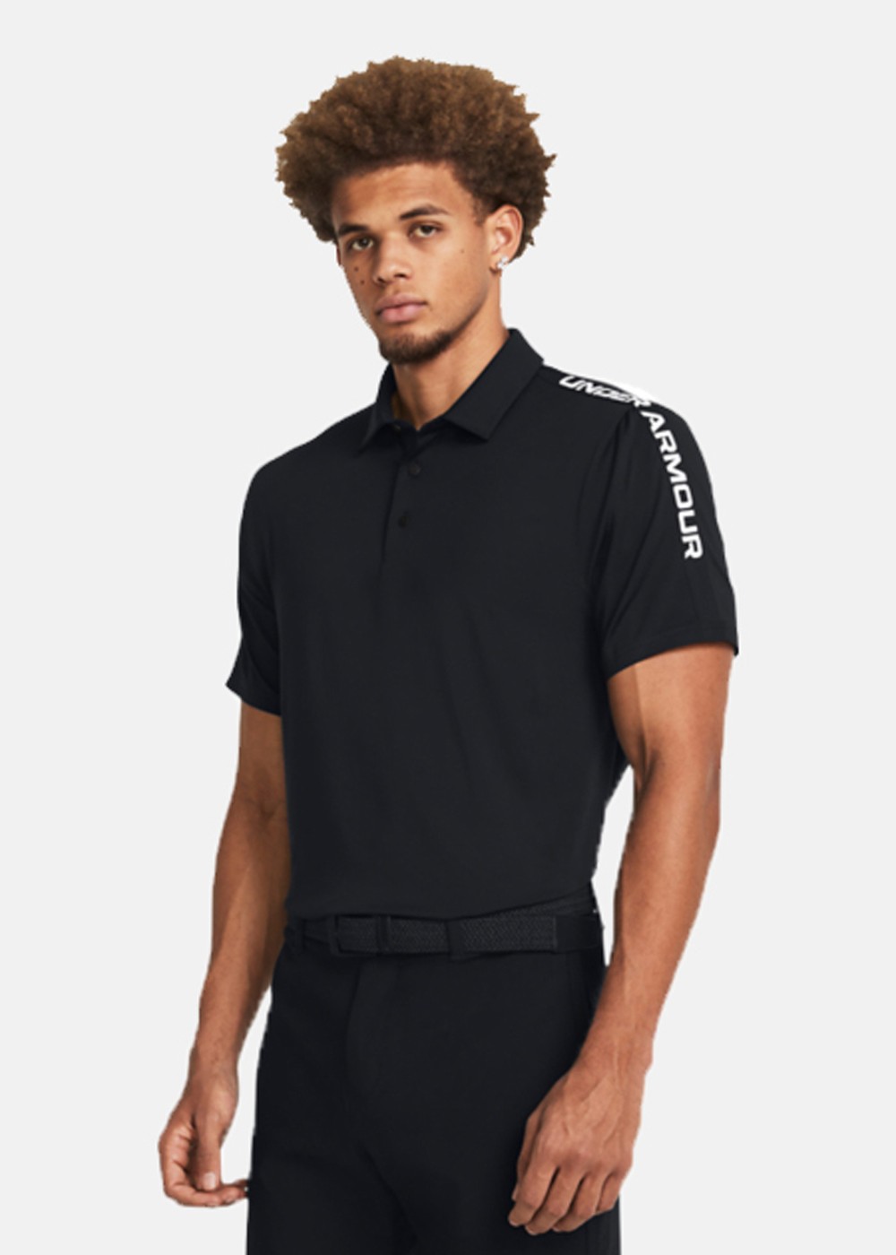 Ua Playoff 3.0 Striker Polo, Black, L,  Funktionspikéer Ua Playoff 3.0 Striker Polo, Black, L,  Funktionspikéer