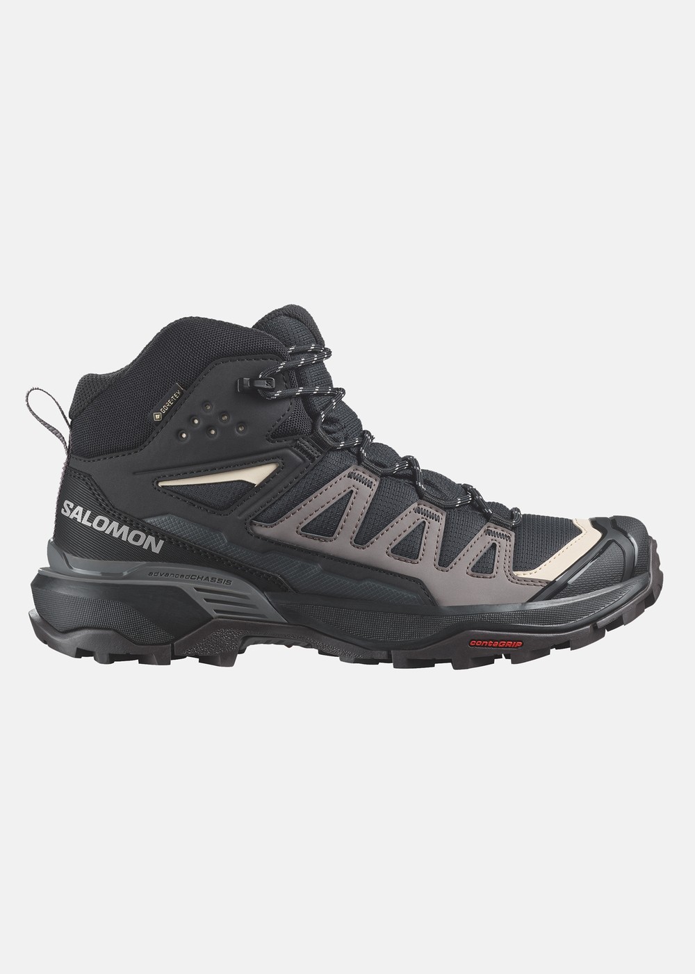 X Ultra 360 Mid Gore-Tex, Black / Plum Kitten / Shale, 36 2/3 | Kläder//Hoodies//Tröjor//Dam | Padelspecialisterna