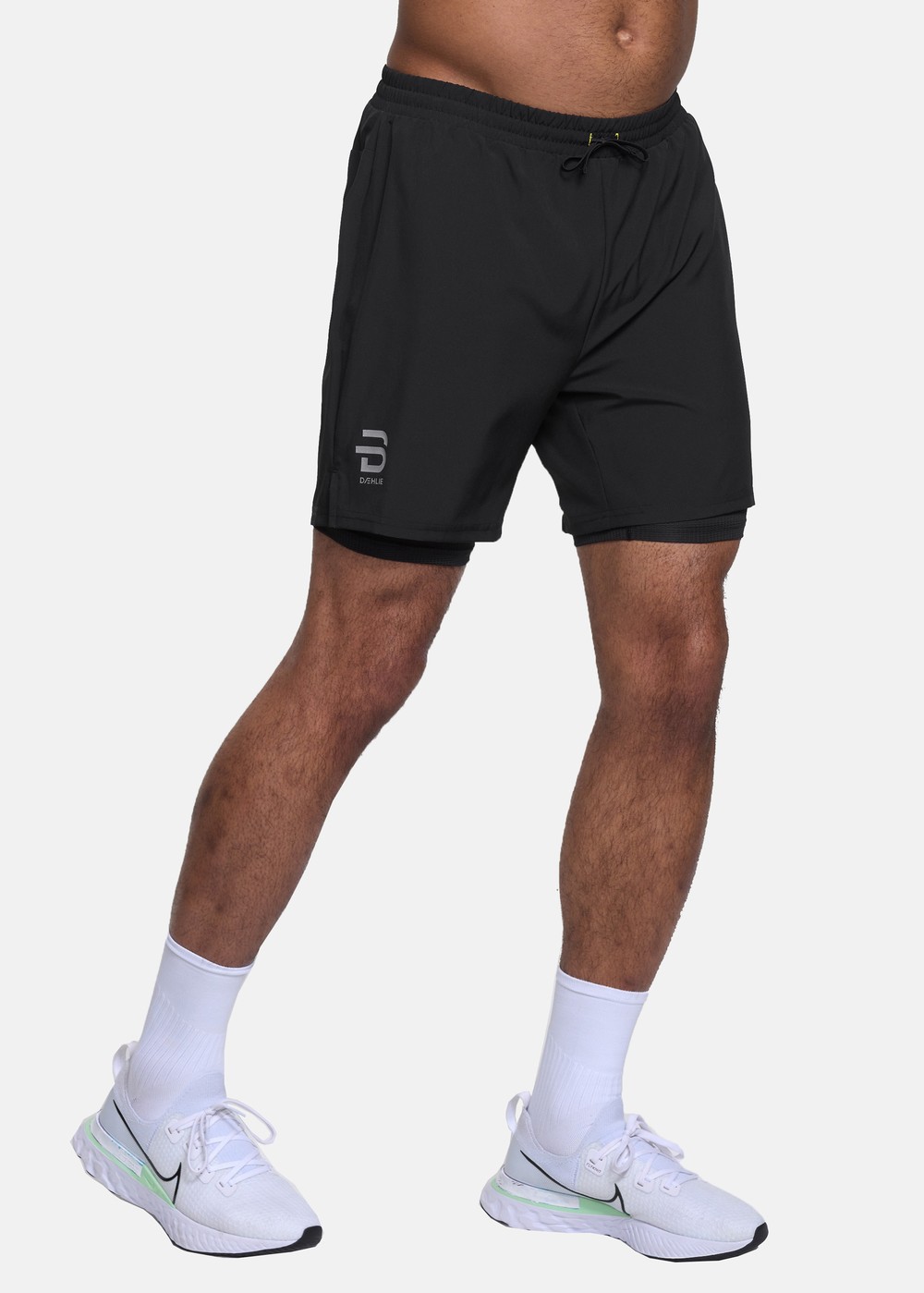 Shorts Run 2 In 1, Black, Xl,  Löparshorts