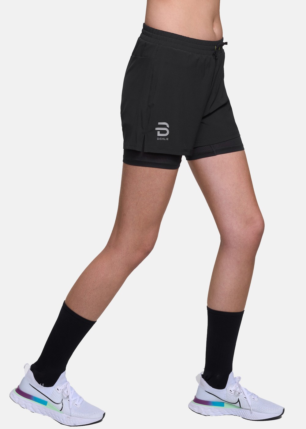 Shorts Run 2 In 1 Wmn, Black, Xs,  Träningsshorts