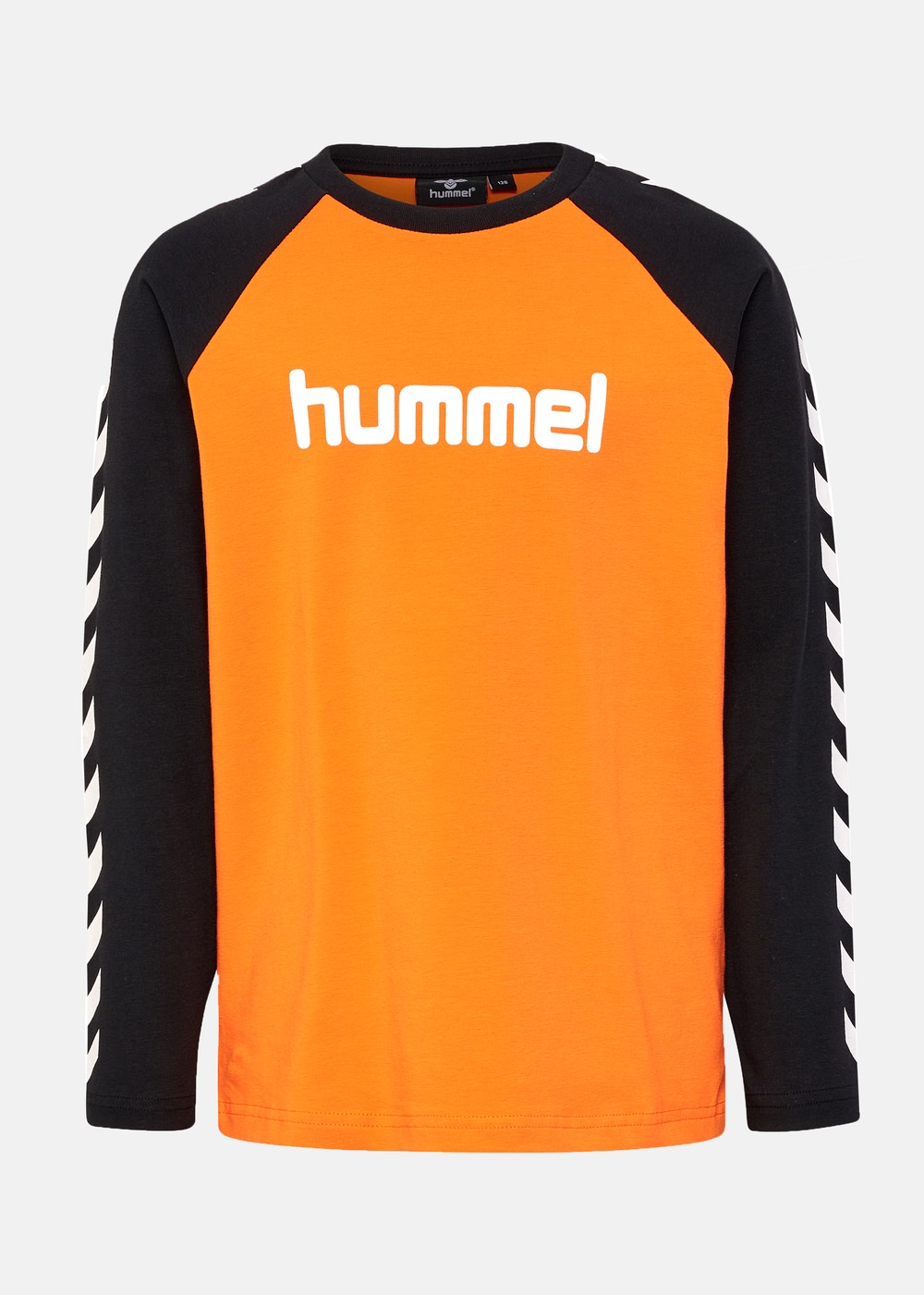 Hmlboys T-Shirt L/S, Persimmon Orange, 164,  T-Shirts